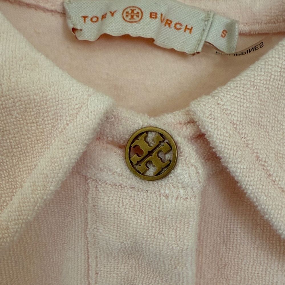 Tory Burch 🌸Pink Collared Button-Up Shirt - Picture 13 of 14